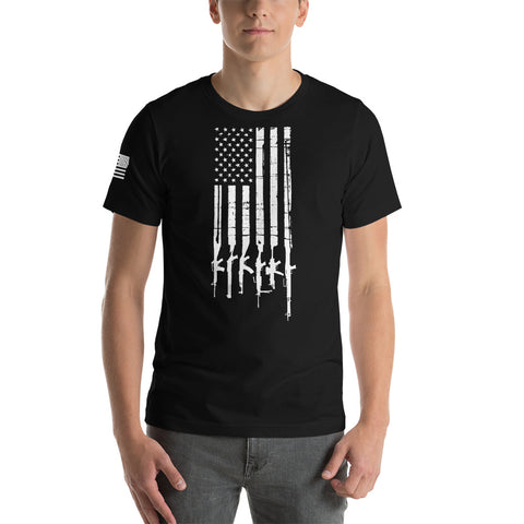 Vertical Guns Short-Sleeve Unisex T-Shirt