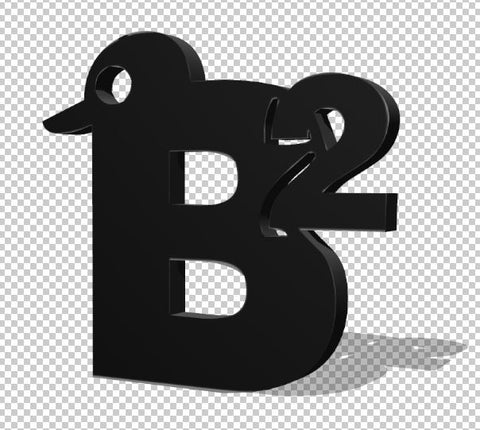 B2 Logo Keychain