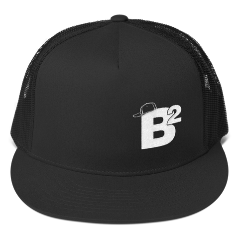 Black Mesh Logo Hat